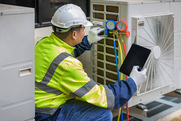 Professional Hvac technician working in Wallburg, NC
